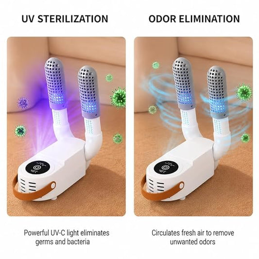 Portable Electric Shoe Dryer & Deodorizer – Fast Drying Hot Air Shoe Dryer