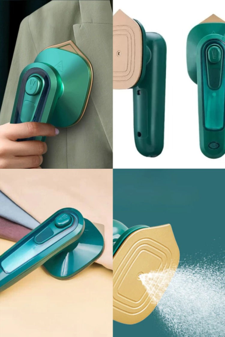 Portable Foldable Electric Steam Iron – Compact Travel Garment Iron