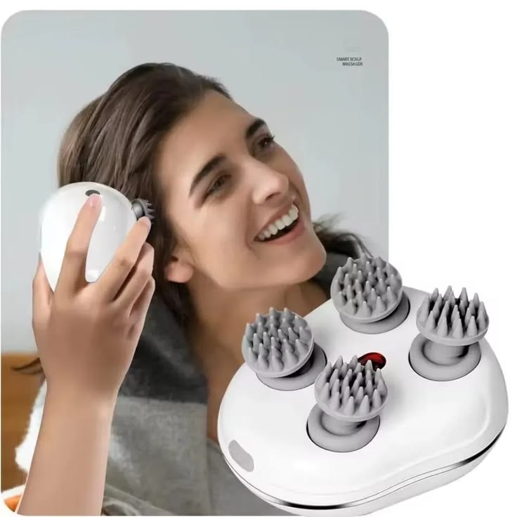 Electric Scalp Massager – Rechargeable Head & Hair Relaxation Massage Brush