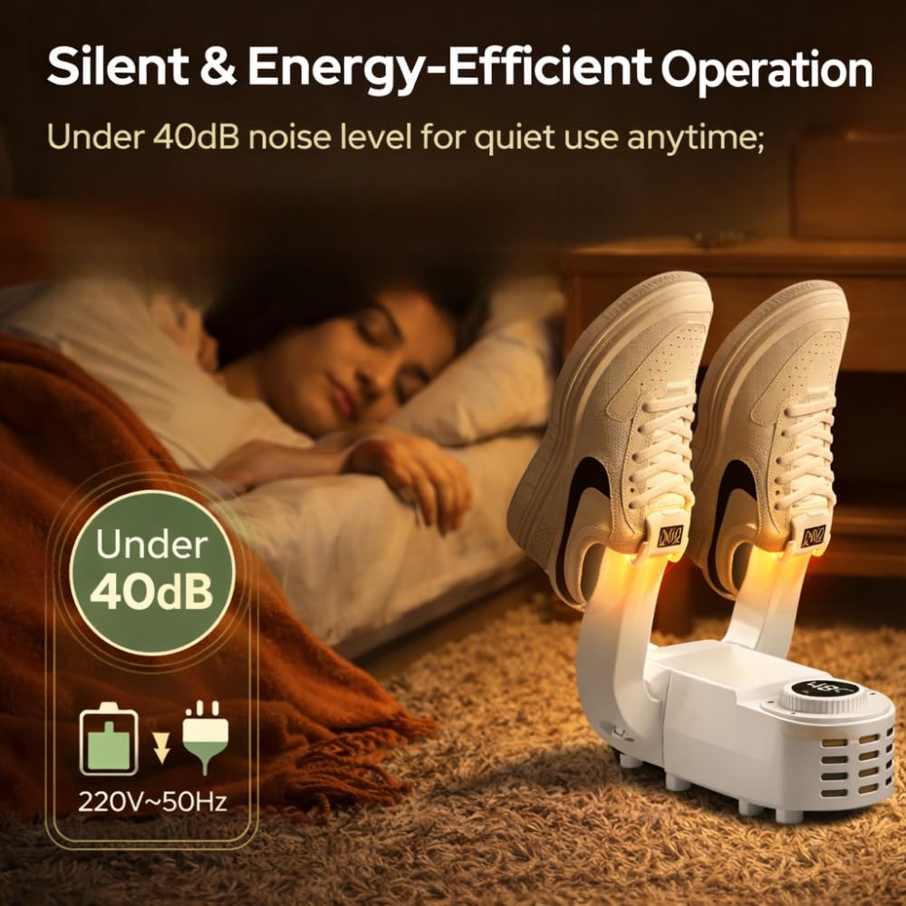 Portable Electric Shoe Dryer & Deodorizer – Fast Drying Hot Air Shoe Dryer