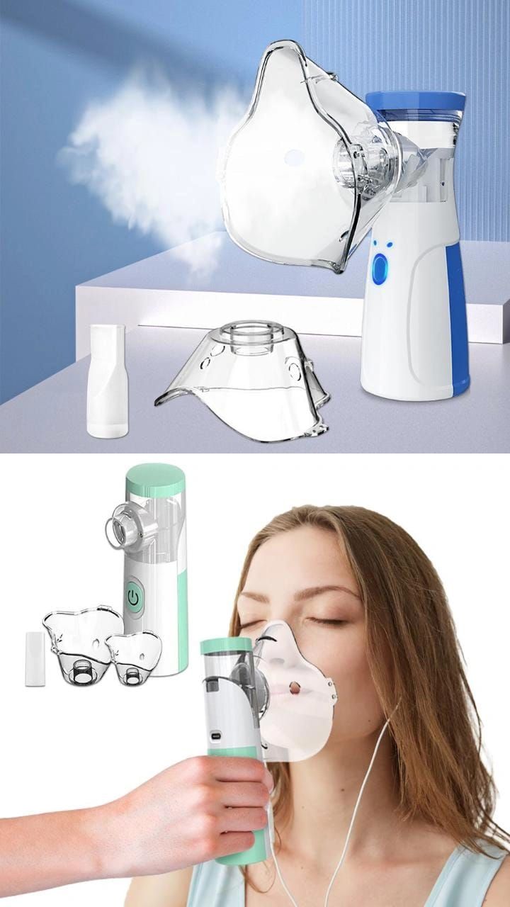 Portable Mesh Nebulizer – USB Rechargeable Silent Handheld Inhaler for Adults & Kids