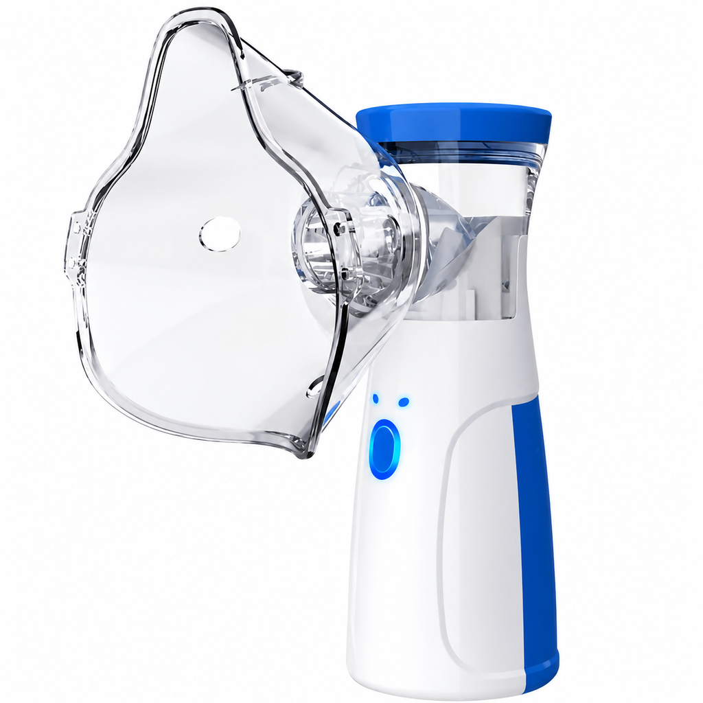 Portable Mesh Nebulizer – Handheld Ultrasonic Inhaler Machine with Mask for Kids & Adults