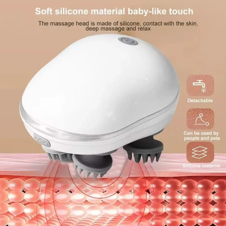 Electric Scalp Massager – Rechargeable Head & Hair Relaxation Massage Brush