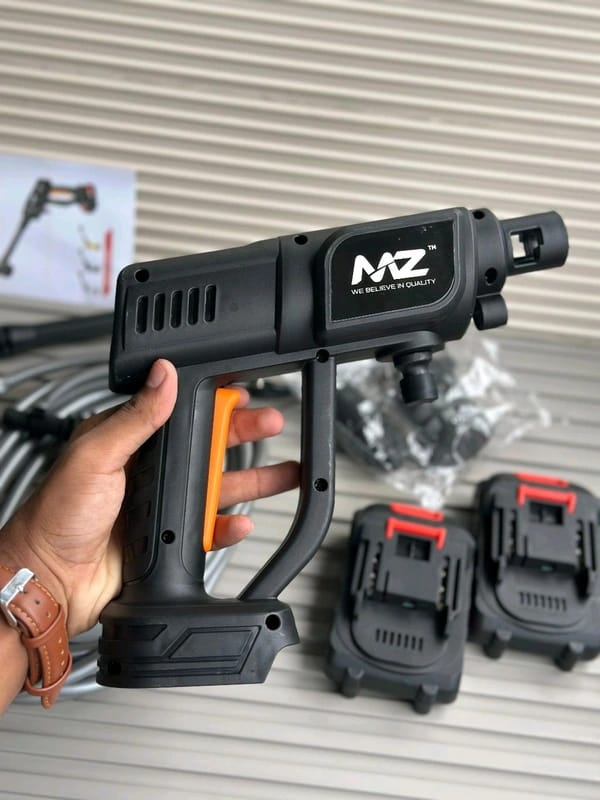 Cordless High Pressure Washer Gun with Foam Sprayer Bottle | Portable Rechargeable Car & Home Cleaning Tool