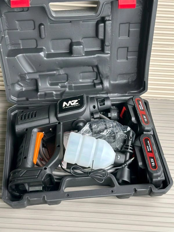 Cordless High Pressure Washer Gun with Foam Sprayer Bottle | Portable Rechargeable Car & Home Cleaning Tool