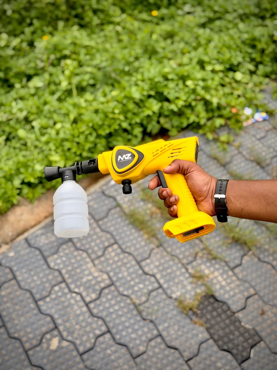 Cordless High Pressure Washer Gun with Foam Sprayer Bottle | Portable Rechargeable Car & Home Cleaning Tool